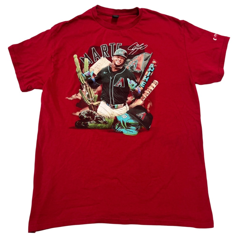 Arizona Diamondbacks MLB Ketel Marte Stadium Giveaway Men's T-Shirt Red Adult M - Picture 1 of 5